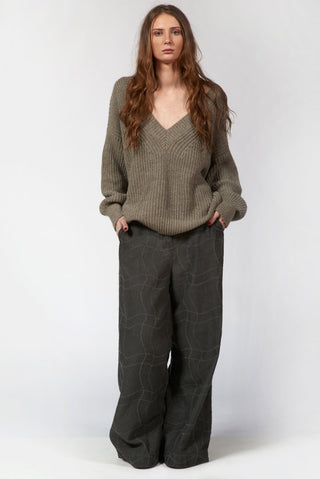 Jacquard Palazzo Pants - Baci Fashion