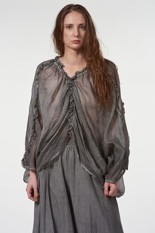 Kimono Blouse with Ruffles - Baci Fashion