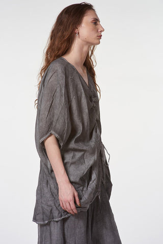 Kimono Tunic with Front Drawstring - Baci Fashion