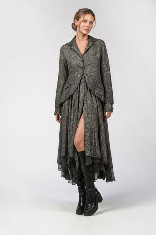 Laminated Blazer Dress - Baci Fashion