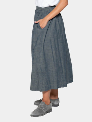 Layered Hem Midi Skirt - Baci Fashion