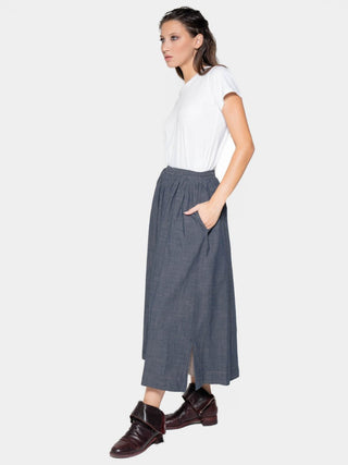 Layered Hem Midi Skirt - Baci Fashion