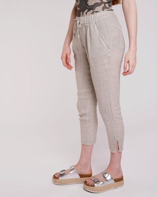 Linen Drawstring Pants - Baci Fashion