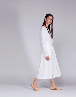 Linen Elastic Waist Cropped Palazzo Pants - Baci Fashion