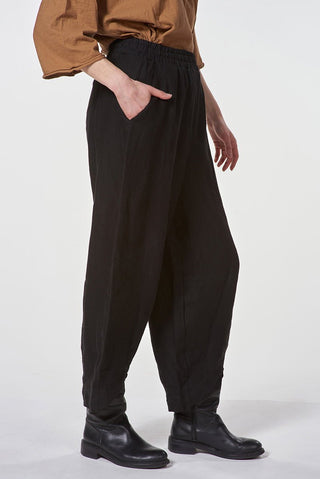 Linen Pants with Front Slit - Baci Fashion