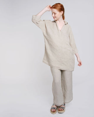 Linen Popover Tunic - Baci Fashion