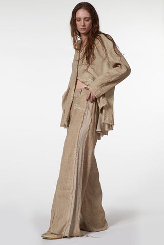 Long Pants with Satin Side Bands - Baci Fashion