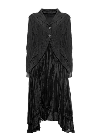 Long - Pile Needled Blazer Dress - Baci Fashion