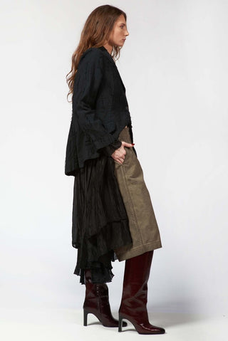 Long - Pile Needled Blazer Dress - Baci Fashion