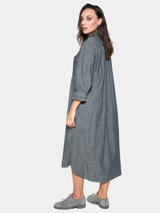 Long Sleeve Button Up Shirt Dress - Baci Fashion