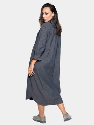 Long Sleeve Button Up Shirt Dress - Baci Fashion