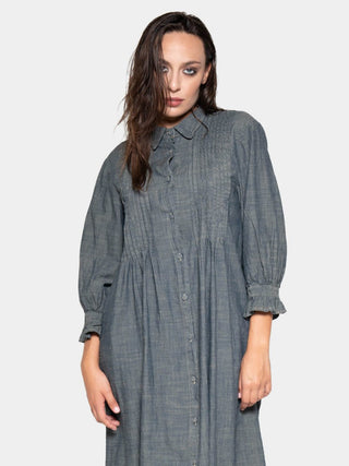 Long Sleeve Button Up Shirt Dress - Baci Fashion