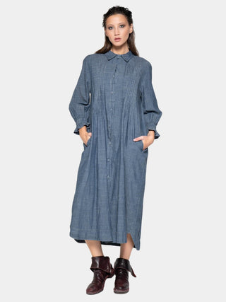 Long Sleeve Button Up Shirt Dress - Baci Fashion