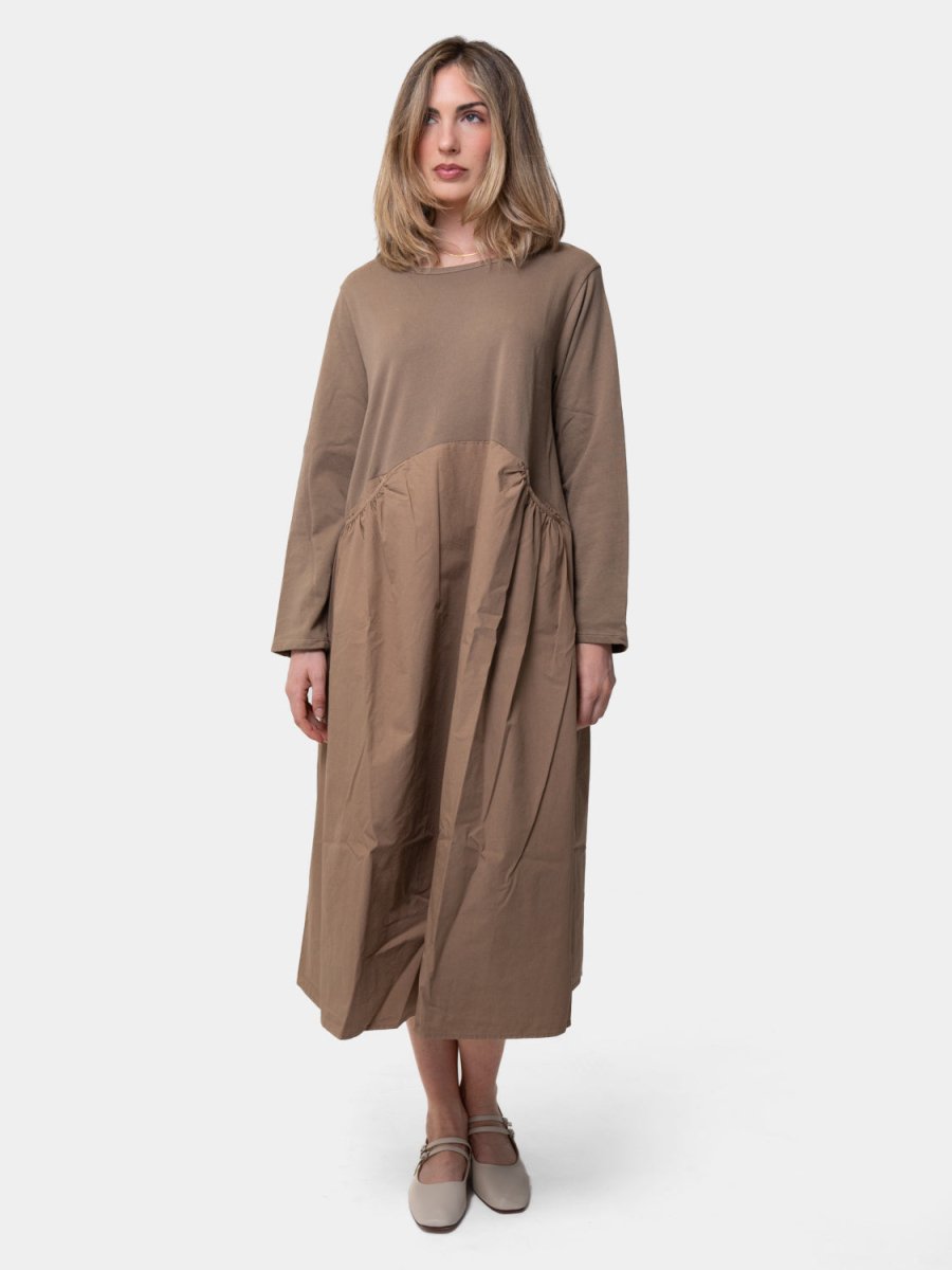 Long Sleeve Cotton Midi Poplin Dress – Baci Fashion Long Sleeve Cotton Midi Poplin Dress – Baci Fashion
