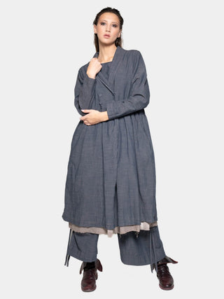 Long Sleeve Open Shirt Dress - Baci Fashion