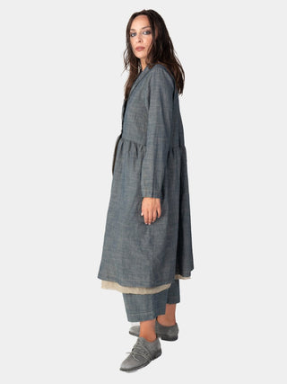 Long Sleeve Open Shirt Dress - Baci Fashion