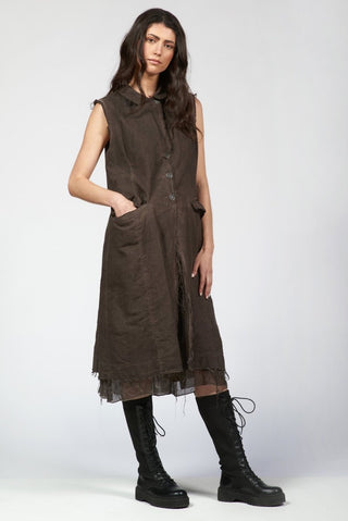 Long Vest with Silky Layer - Baci Fashion