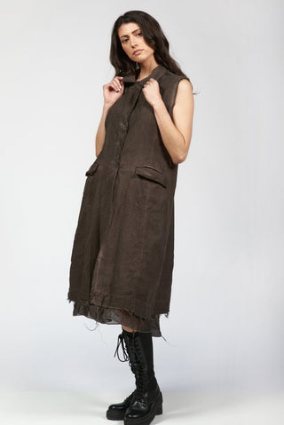 Long Vest with Silky Layer - Baci Fashion