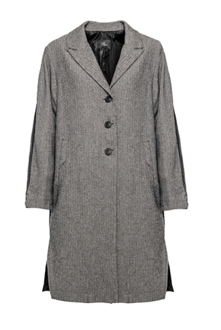 Men - Style Coat with Nylon Back Panel - Baci Fashion