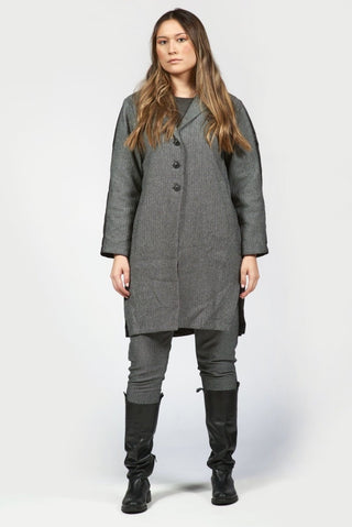 Men - Style Coat with Nylon Back Panel - Baci Fashion