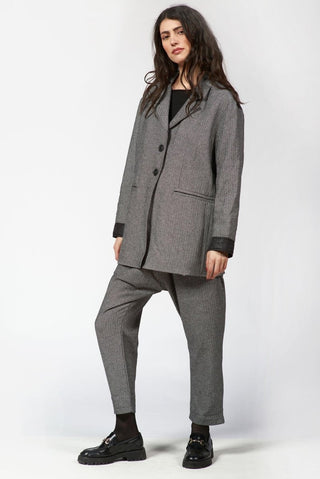 Men - Style Jacket with Nylon Back Panel - Baci Fashion