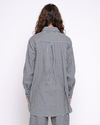 Micro Checker Button-Up Shirt - Baci Fashion