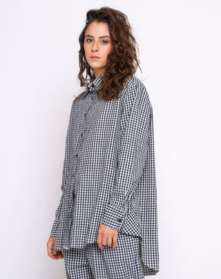 Micro Checker Button-Up Shirt - Baci Fashion