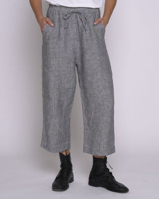 Micro Striped Drawstring Culottes - Baci Fashion