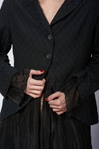 Needled Diamond Jacket - Baci Fashion