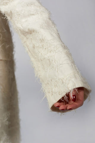 Needled Long Jacket with Underlay - Baci Fashion