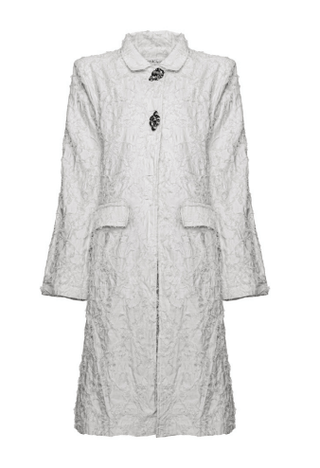 Needled Long Jacket with Underlay - Baci Fashion