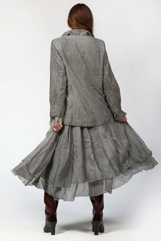 Needled Striped Blazer Dress - Baci Fashion