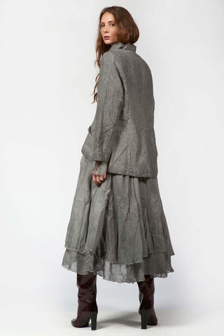 Needled Striped Blazer Dress - Baci Fashion