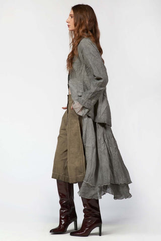 Needled Striped Blazer Dress - Baci Fashion