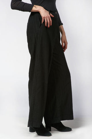 Needled Striped Palazzo Pants - Baci Fashion
