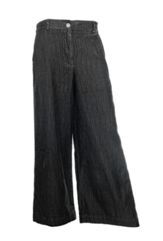 Needled Striped Palazzo Pants - Baci Fashion