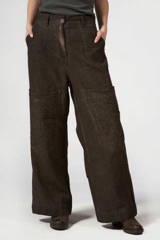 Needled Striped Pocket Pants - Baci Fashion