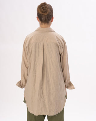 Organic Cotton Crinkled Long Sleeve Shirt - Baci Fashion