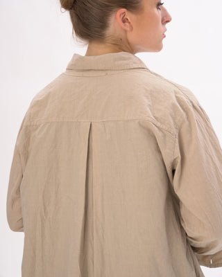Organic Cotton Crinkled Long Sleeve Shirt - Baci Fashion