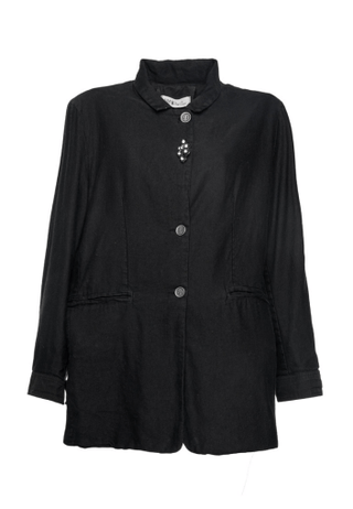 Oversized Jacket with Denim - Style Back - Baci Fashion