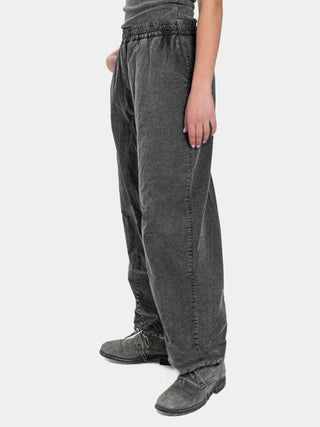 Padded Cotton Elastic Waist Trousers - Baci Fashion