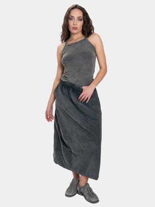 Padded Cotton Midi Skirt - Baci Fashion