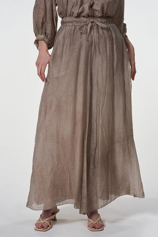 Palazzo Pants with Waist Tie - Baci Fashion