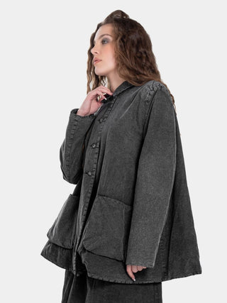 Patch Pocket Swing Jacket - Baci Fashion