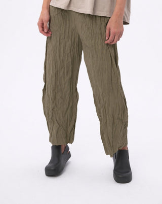 Pleated Crinkled Palazzo Pant - Baci Fashion