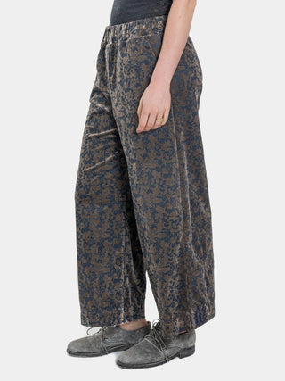 Pleated Tapered Floral Trousers - Baci Fashion