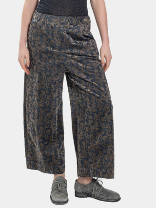 Pleated Tapered Floral Trousers - Baci Fashion