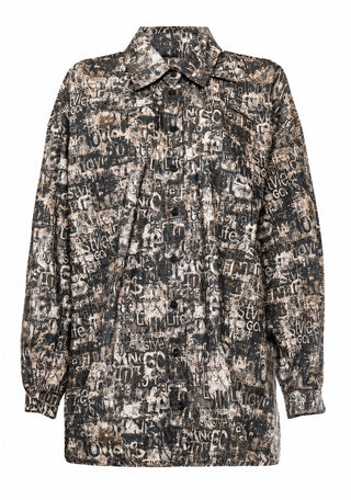 Printed Oversized Shirt - Baci Fashion