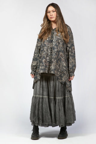 Printed Oversized Shirt - Baci Fashion