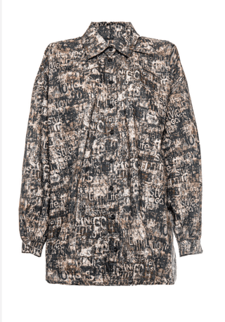 Printed Oversized Shirt - Baci Fashion